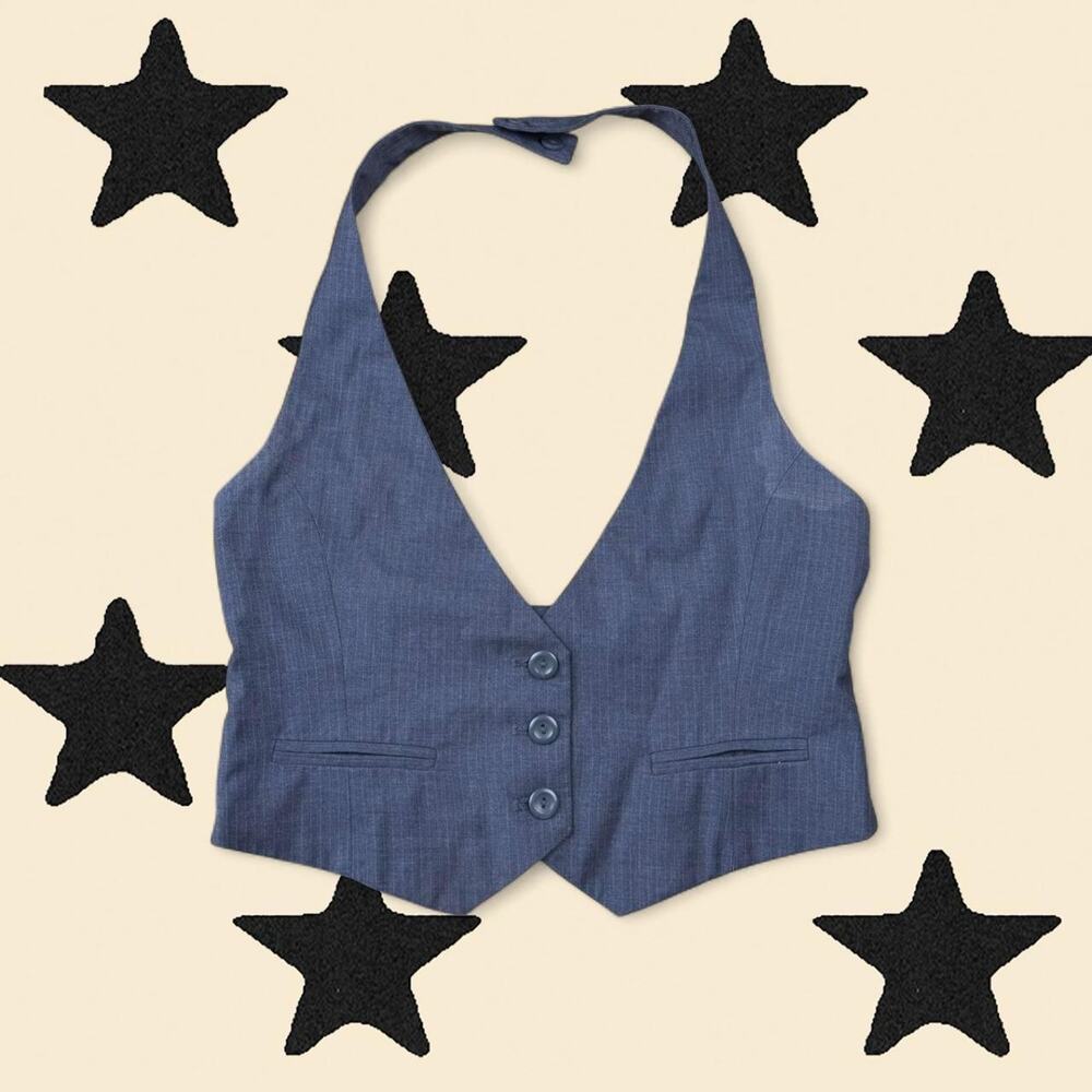 ★ Vintage Forever 21 Tailored Halter Vest Top ★